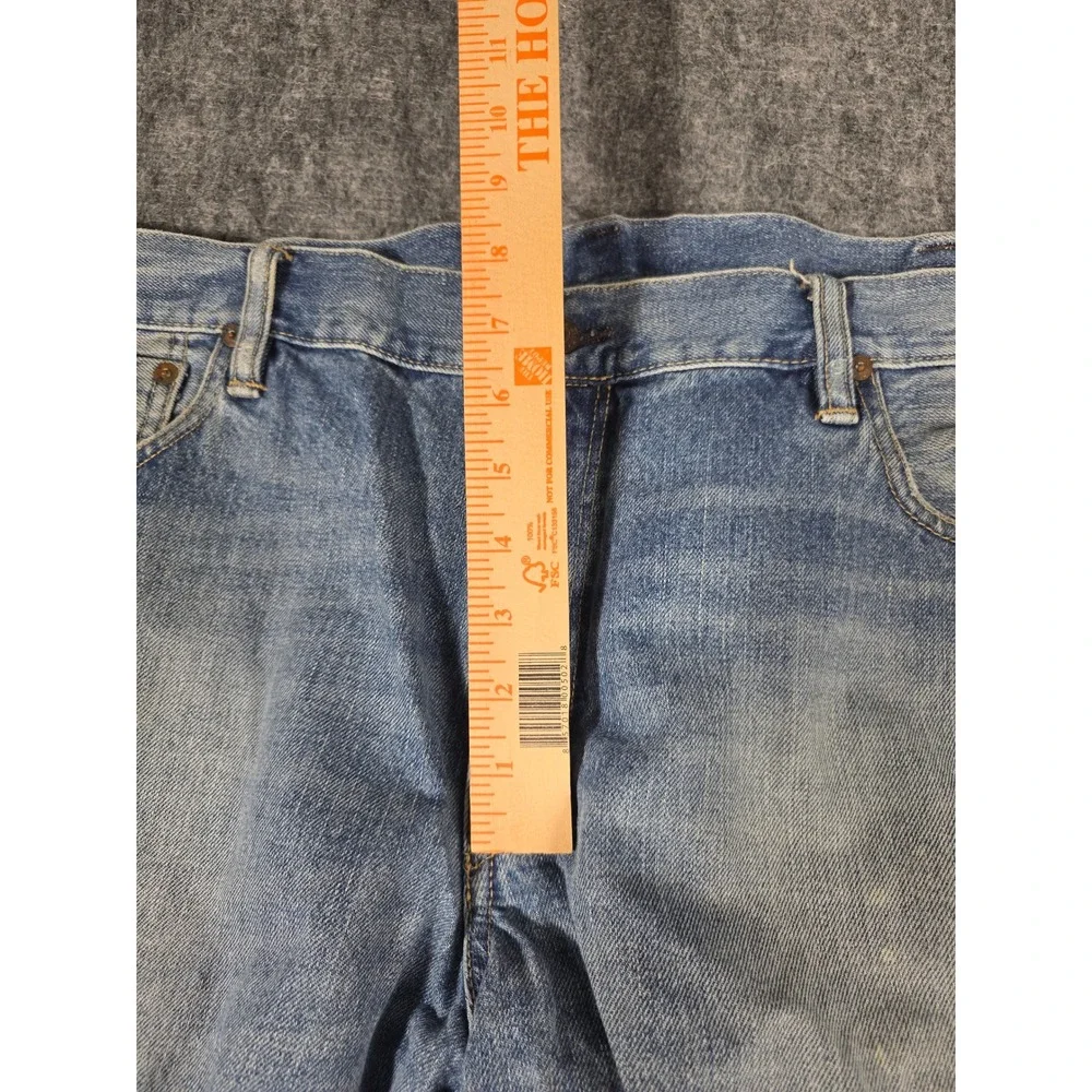 Polo Ralph Lauren Mens Distressed Cut Off Denim Shorts Light Wash Paint Splatter